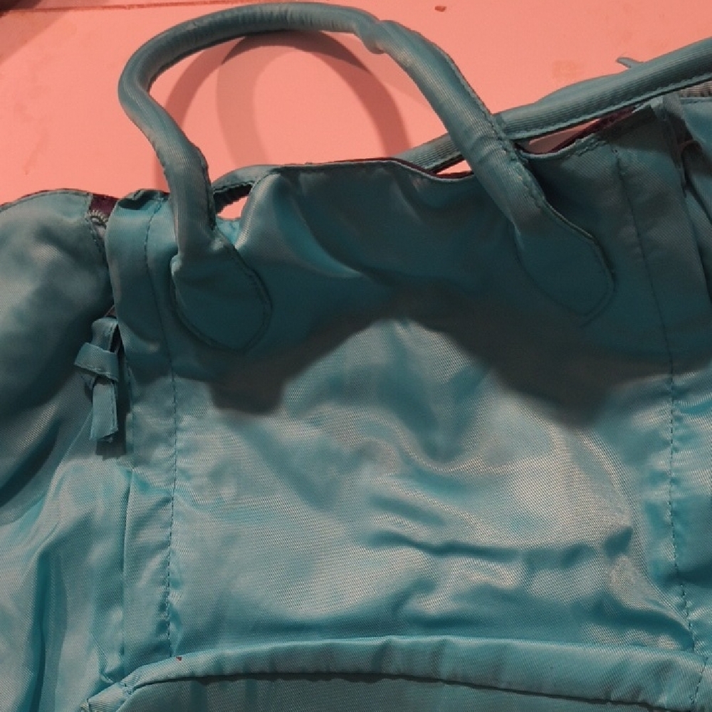 Expandable Two Tone Blue Tote Bag - Picture 2 of 5